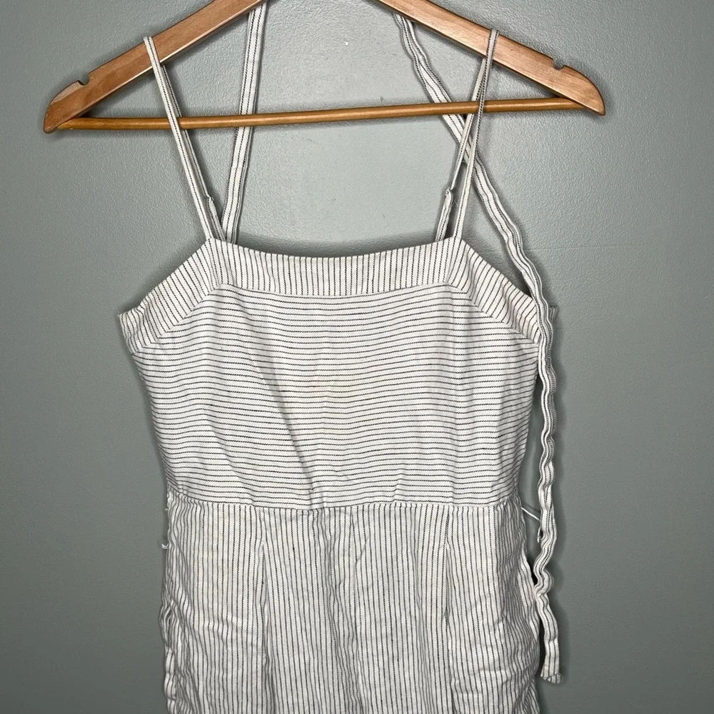 Banana Republic Linen Blend Stripe Jumpsuit